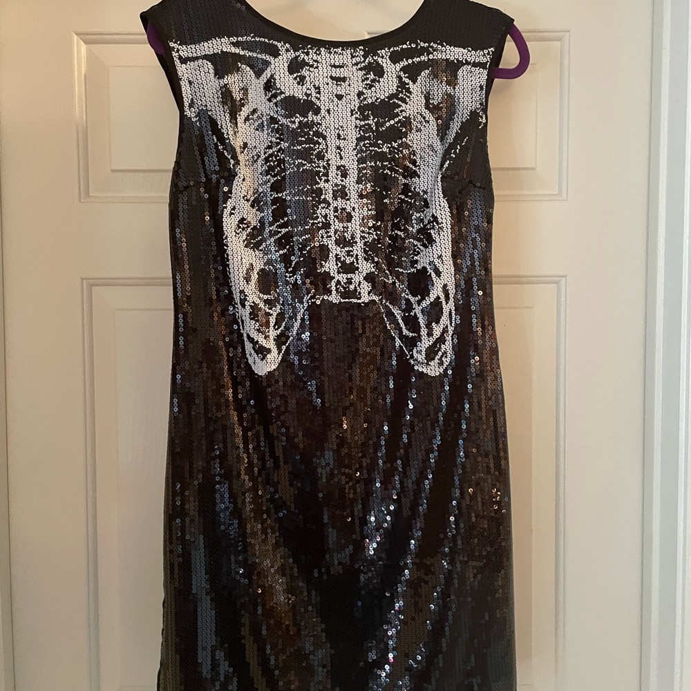 Rodarte for Target Sequined Skeleton Ribcage Dress NWOT